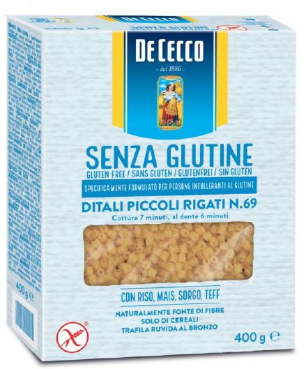 DE CECCO DITALI PICCOLI RIGATI N69 400 G - Farmafamily.it