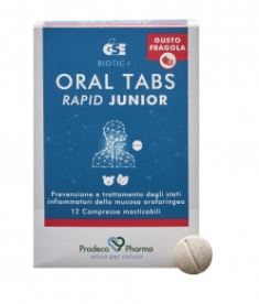 GSE ORAL TABS RAPID JUNIOR FRAGOLA 12 COMPRESSE - Farmafamily.it