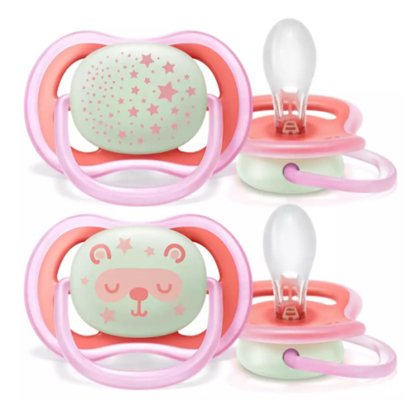 AVENT SUCCHIETTI ULTRA AIR NIGHT 6-18M FEMMINA 2 PEZZI - Farmafamily.it