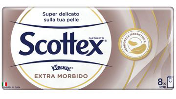 SCOTTEX EXTRA MORBIDO FAZZOLETTI 8 PEZZI - Farmafamily.it