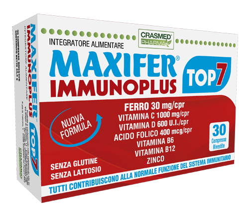 MAXIFER IMMUNOPLUS TOP 7 30 COMPRESSE - Farmafamily.it