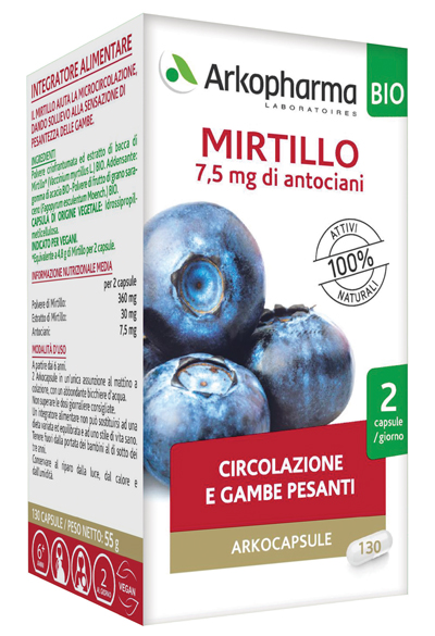 ARKOCPS MIRTILLO BIO 130 CAPSULE - Farmafamily.it