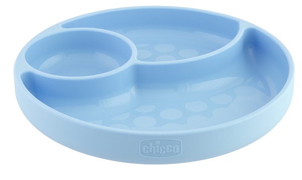 CHICCO PIATTO SILICONE VENTOSA BLU - Farmafamily.it