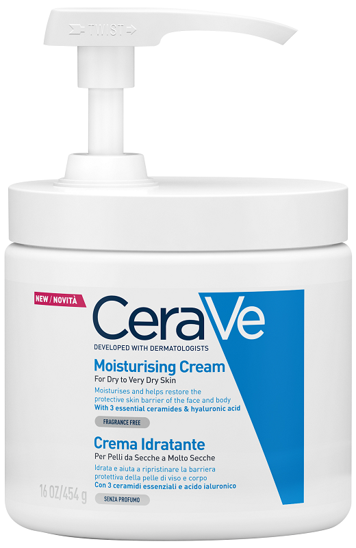CERAVE CREMA IDRATANTE PER PELLI DA SECCHE A MOLTO SECCHE 454 G PUMP - Farmafamily.it
