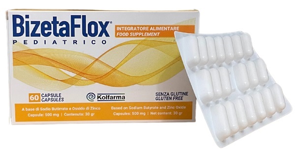 BIZETAFLOX PEDIATRICO 60 CAPSULE DA 500 MG - Farmafamily.it