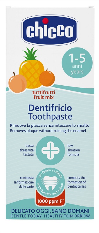 CHICCO DENTIFRICIO TUTTIFRUTTI DA 1 A 5 ANNI CON FLUORO - Farmafamily.it
