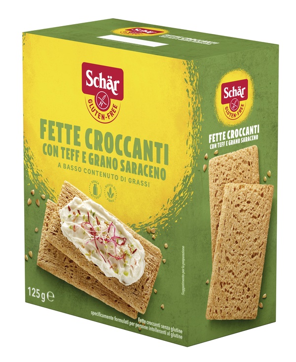 SCHAR FETTE CROCCANTI CON TEFF E GRANO SARACENO SENZA LATTOSIO 125 G - Farmafamily.it