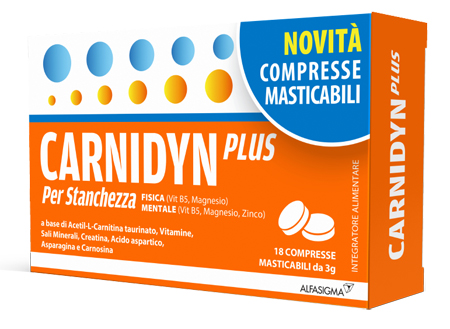 CARNIDYN PLUS 18 COMPRESSE MASTICABILI - Farmafamily.it