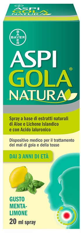 ASPI GOLA NATURA SPRAY MENTA LIMONE 20 ML - Farmafamily.it
