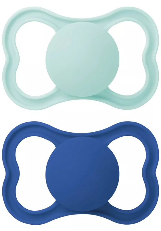 MAM AIR SUCCHIETTO 16+ MESI SILICONE MASCHIO 2 PEZZI - Farmafamily.it