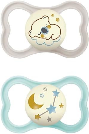 MAM AIR NIGHT SUCCHIETTO 16+ MESI SILICONE NEUTRO 2 PEZZI - Farmafamily.it