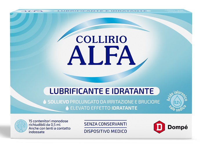 COLLIRIO ALFA LUBRIFICANTE/IDRATANTE 15 FIALE MONODOSE - Farmafamily.it