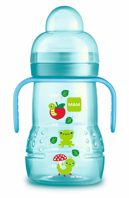 MAM TRAINER 220 ML 4+ BECCUCCIO SOFT SILICONE NEUTRO - Farmafamily.it