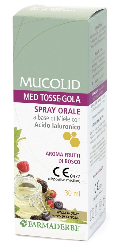 MUCOLID MED TOSSE GOLA SPRAY ORALE 30 ML AROMA FRUTTI DI BOSCO - Farmafamily.it