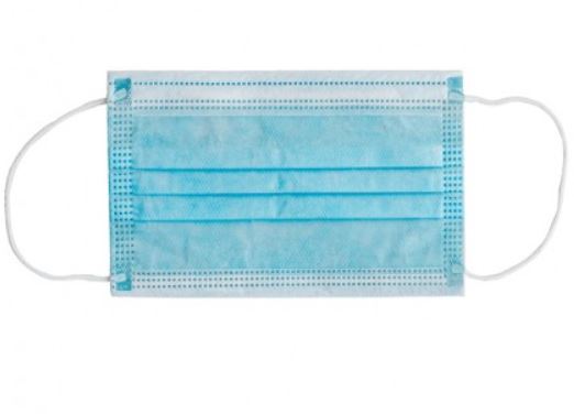 MASCHERINA CHIRURGICA FILTRANTE 98% 3 VELI TIPO IIR CON ELASTICI ADULTI AZZURRA 10 PEZZI - Farmafamily.it
