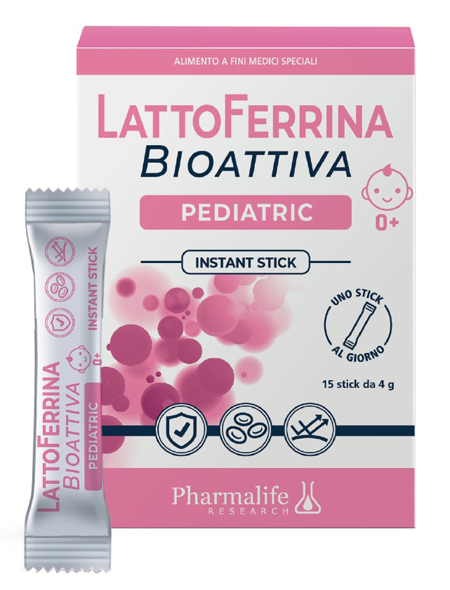 LATTOFERRINA BIOATTIVA PEDIATRIC 15 STICK 4 G - Farmafamily.it