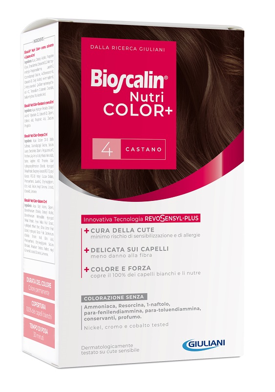 BIOSCALIN NUTRICOLOR PLUS 4 CASTANO NUOVA FORMULA - Farmafamily.it