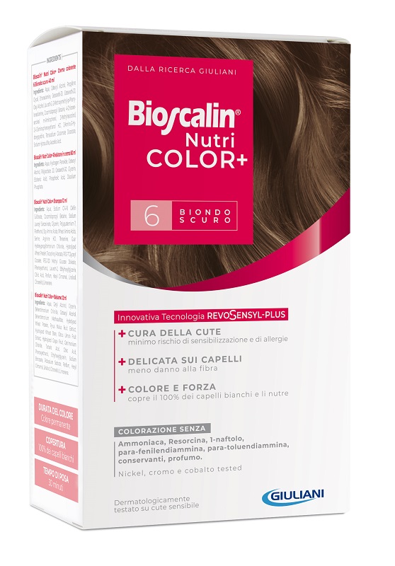 BIOSCALIN NUTRICOLOR PLUS 6 BIONDO SCURO NUOVA FORMULA - Farmafamily.it