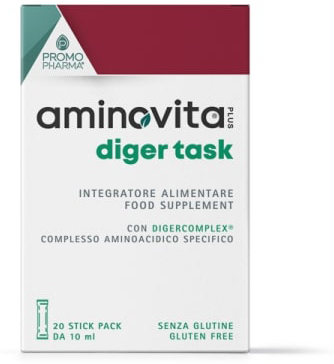 AMINOVITA PLUS DIGER TASK 20 STICK DA 10ML - Farmafamily.it