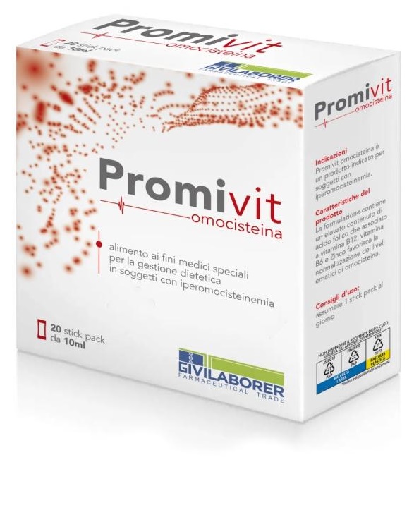 PROMIVIT OMOCISTEINA 20 STICK PACK DA 10 ML - Farmafamily.it