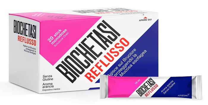 BIOCHETASI REFLUSSO 20 STICK AROMA ARANCIA - Farmafamily.it