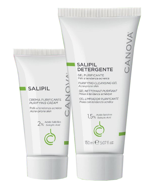 SALIPIL CREMA PURIFICANTE 50 ML + SALIPIL DETERGENTE GEL PURIFICANTE 150 ML IN OMAGGIO - Farmafamily.it