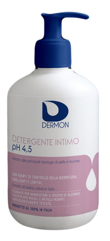 DERMON DETERGENTE INTIMO USO FREQUENTE PH 4,5 500 ML - Farmafamily.it