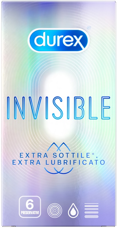 DUREX INVISIBLE EXTRA LUBRIFICANTE 6 PEZZI - Farmafamily.it