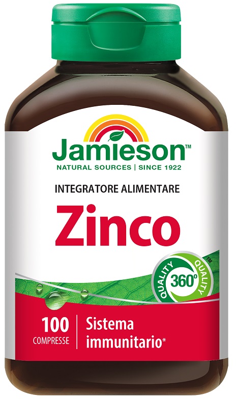 JAMIESON ZINCO 100 COMPRESSE - Farmafamily.it