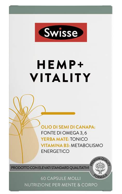 SWISSE HEMP+ VITALITY 60 CAPSULE - Farmafamily.it