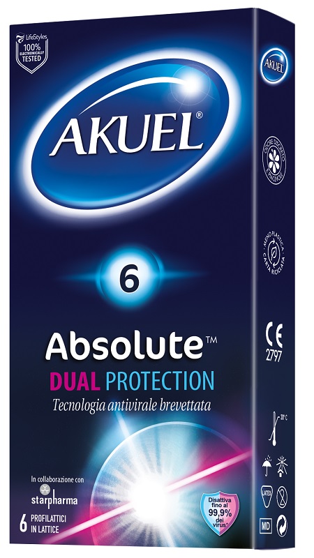 AKUEL ABSOLUTE DUAL PROTECTION 6 PEZZI - Farmafamily.it