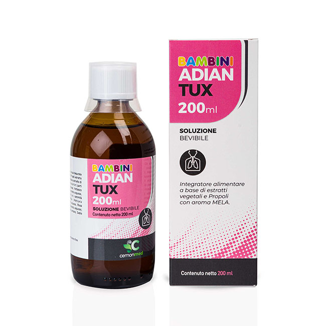 CEMONMED ADIANTUX BAMBINI SOLUZIONE BEVIBILE 200 ML - Farmafamily.it