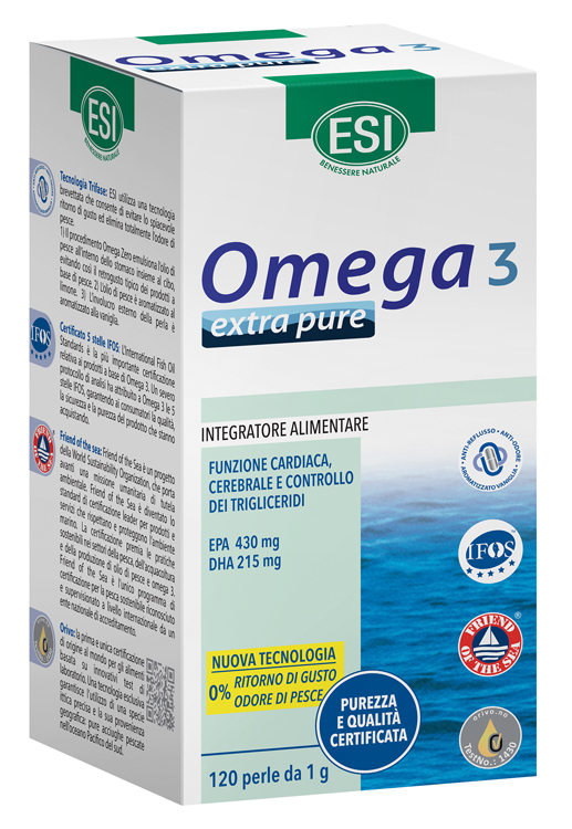 ESI OMEGA 3 EXTRA PURE 120 PERLE - Farmafamily.it