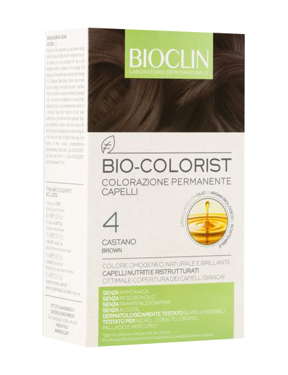 BIOCLIN BIO COLOR FAST&PERFECTION 4,0 CASTANO CREMA COLORANTE 60 ML + RIVELATORE IN CREMA 60 ML + BIO COLOR SHAMPOO 10 ML + BIO COLOR MASCHERA 10 ML - Farmafamily.it