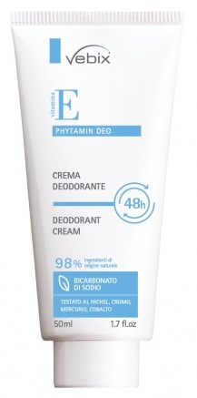 VEBIX PHYTAMIN E DEO PERFORMANCE CREMA DEO 48H-50ML BICARBONATO DI SODIO - Farmafamily.it