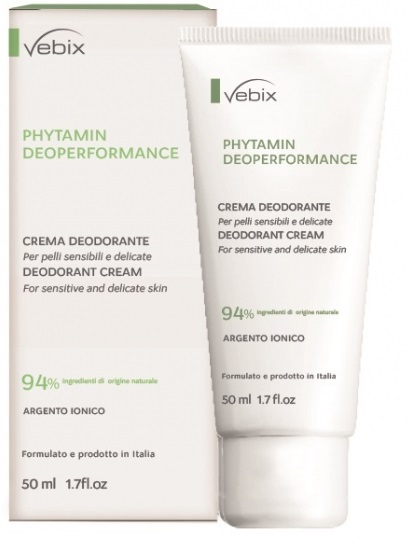 VEBIX PHYTAMIN E DEO PERFORMANCE CREMA DEO 72H-50ML SALI DI ARGENTO - Farmafamily.it