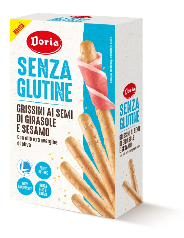 DORIA GRISSINI SEMI GIRASOLE-SESAMO 5 PEZZI DA 20 G - Farmafamily.it