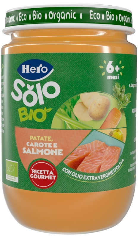HERO BABY SOLO OMOGENEIZZATO SALMONE VERDURE 190 G - Farmafamily.it