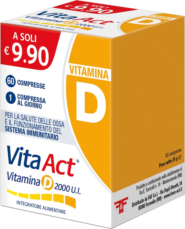 VITAMINA D ACT 2000UI 60 COMPRESSE - Farmafamily.it