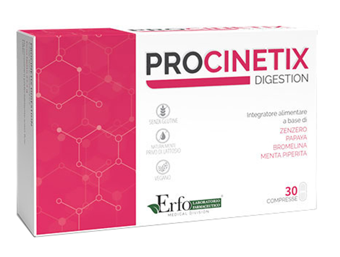 PROCINETIX DIGESTION 30 COMPRESSE - Farmafamily.it