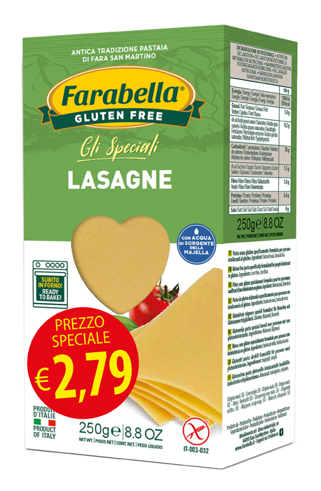 FARABELLA LASAGNA PROMO 250 G X 6 PEZZI - Farmafamily.it