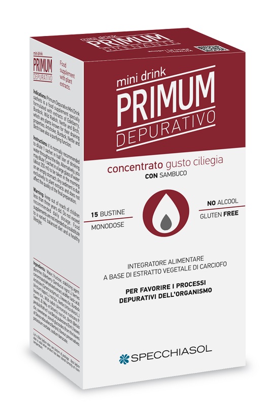 PRIMUM DEPURATIVO MINIDRINK CILIEGIA 15 STICK DA 10 ML - Farmafamily.it