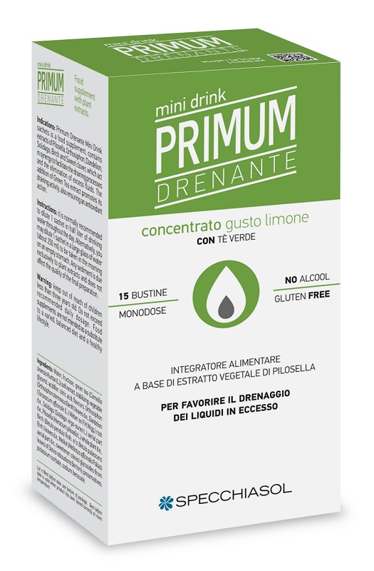 PRIMUM DRENANTE MINIDRINK LIMONE 15 STICK DA 10 ML - Farmafamily.it