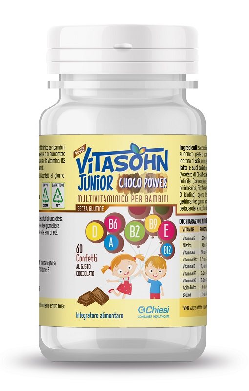 VITASOHN JUNIOR CHOCO POWER 60 CONFETTI - Farmafamily.it
