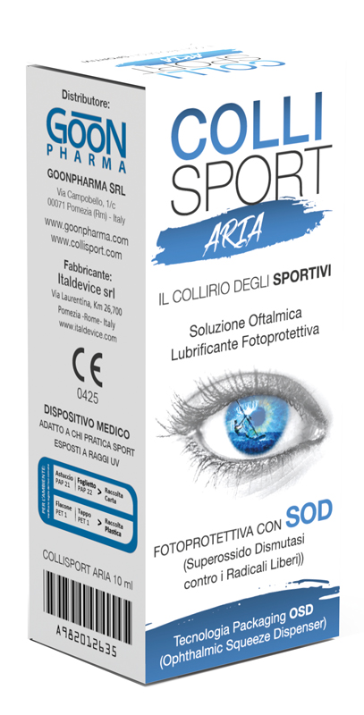 COLLISPORT ARIA SOLUZIONE OFTALMICA LUBRIFICANTE FOTOPROTETTIVA 10 ML - Farmafamily.it