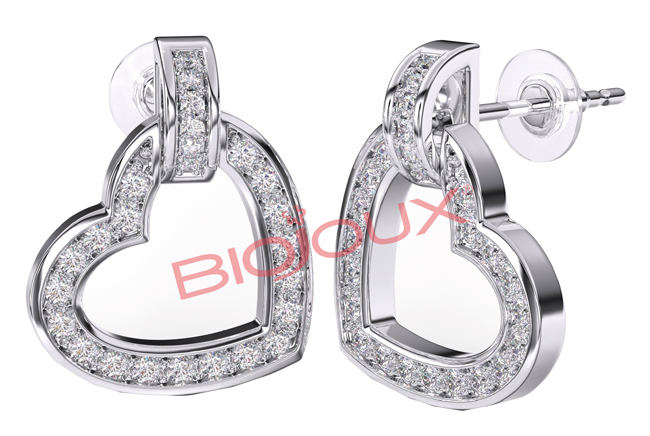 BJT224 ORECCHINO MONTECARLO HEART 12 MM - Farmafamily.it