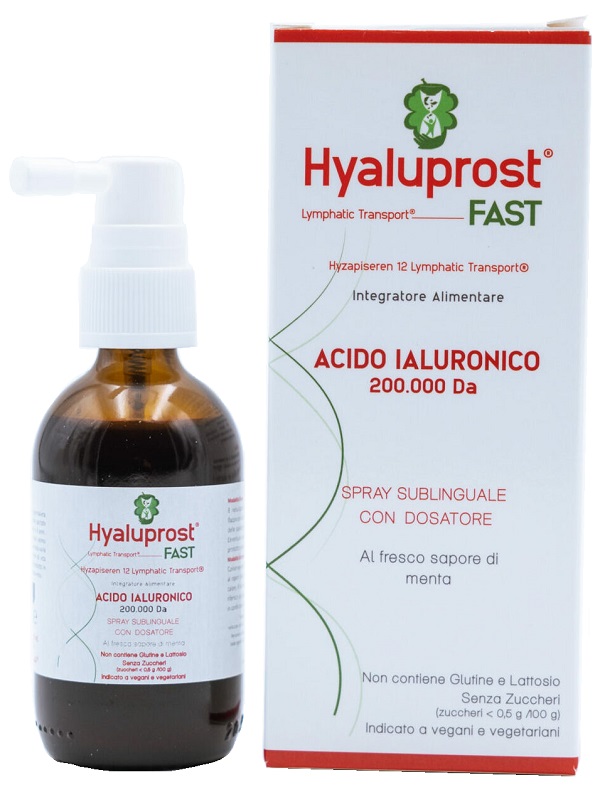 HYALUPROST FAST SPRAY SUBLINGUALE CON DOSATORE SAPORE MENTA 50 ML - Farmafamily.it