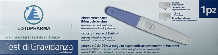 LOTUPHARMA TEST DI GRAVIDANZA 1 PEZZO - Farmafamily.it