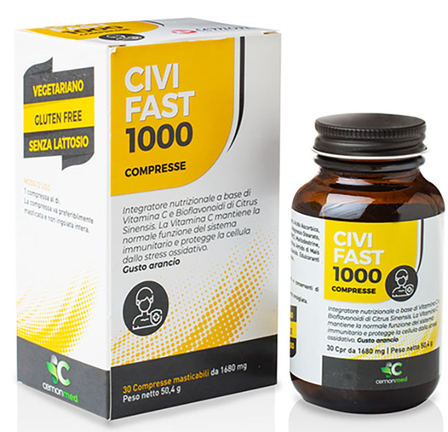 CEMONMED CIVIFAST 1000 30 COMPRESSE MASTICABILI - Farmafamily.it
