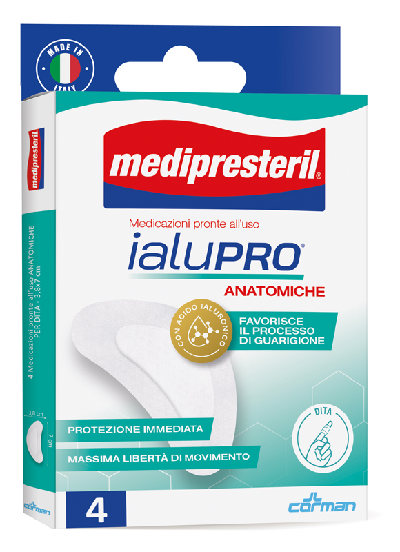 MEDIPRESTERIL IALUPRO DITA 3,8X7 CM 4 PEZZI - Farmafamily.it